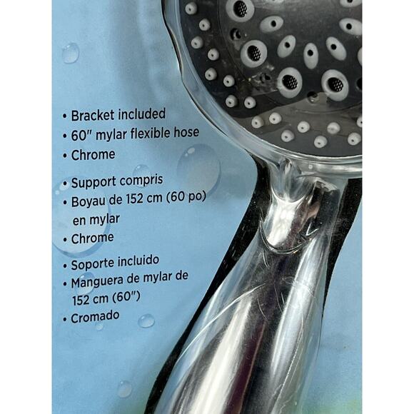 Boston Harbor 5 Spray Setting Handheld Showerhead Chrome NIB NOS - Picture 2 of 7